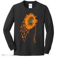 Sunflower Leukemia Cancer Awareness Kids Long Sleeve Shirt thumb 0