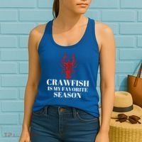 Seafood Lover Crawfish Is My Favorite Season Cool Gift Women's Tank Top thumb 2