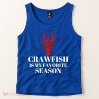 Seafood Lover Crawfish Is My Favorite Season Cool Gift Tank Top thumb 2