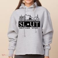 Salt Lake City Utah Ut Hometown Home State Pride Ladies Heavyweight Boxy Pullover Hoodie thumb 0