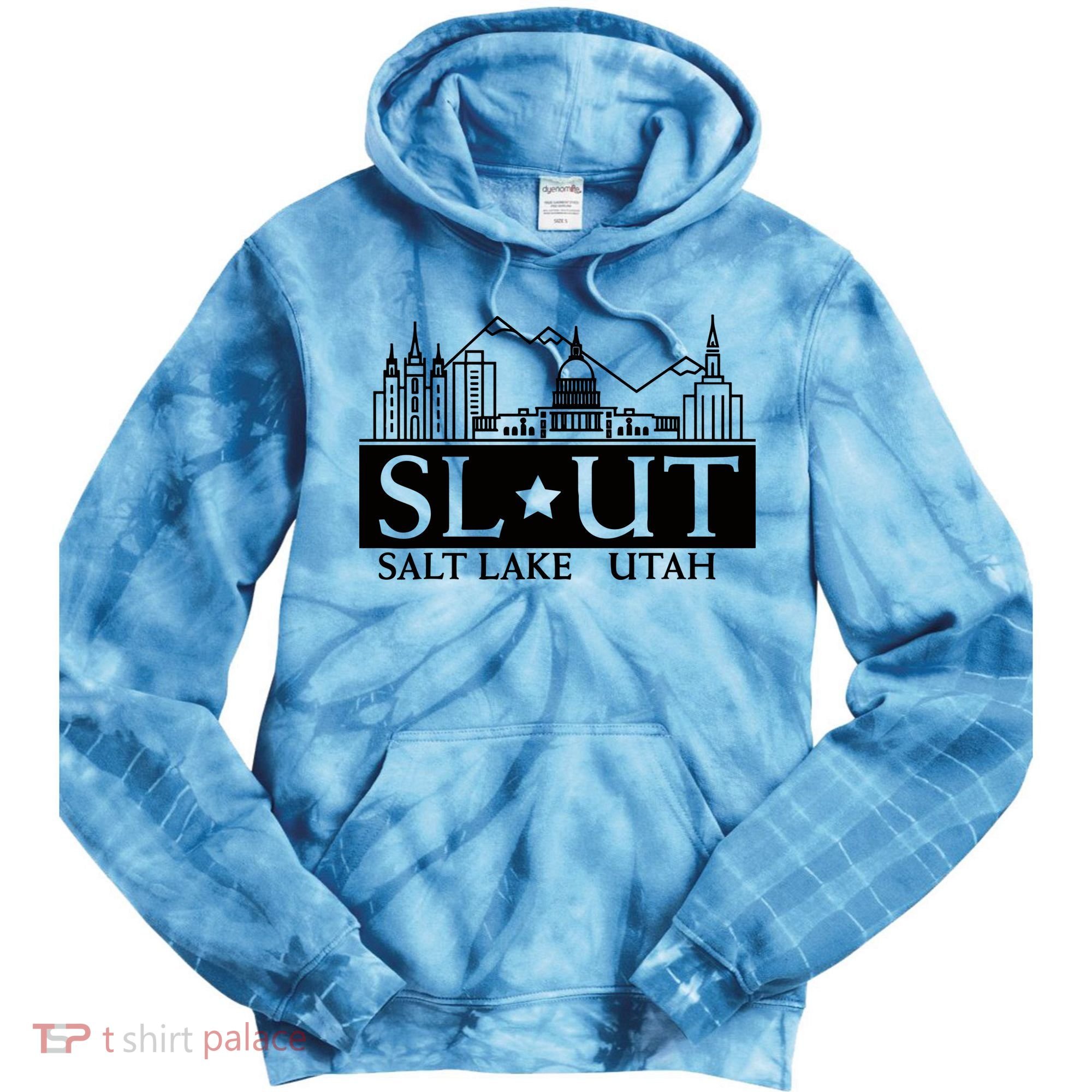 Salt Lake City Utah Ut Hometown Home State Pride Tie Dye Hoodie