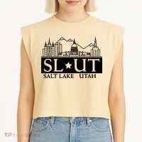Salt Lake City Utah Ut Hometown Home State Pride Garment-Dyed Women's Muscle Tee thumb 2