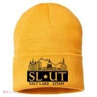 Salt Lake City Utah Ut Hometown Home State Pride Sustainable Knit Beanie thumb 0