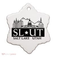 Salt Lake City Utah Ut Hometown Home State Pride Ceramic Ornament thumb 0