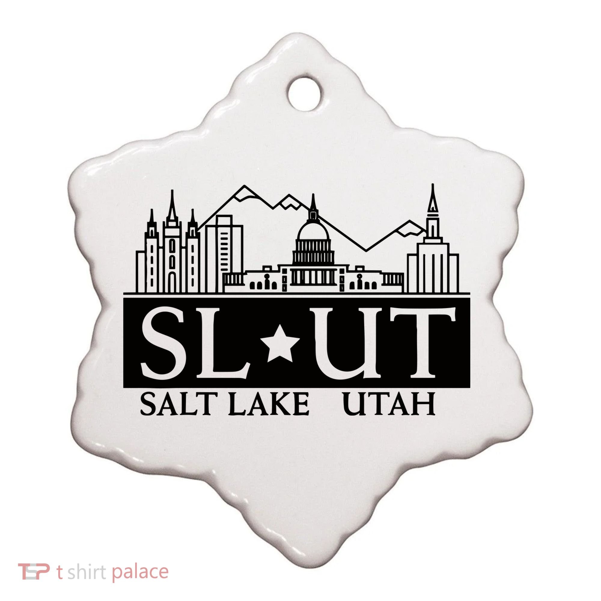 Salt Lake City Utah Ut Hometown Home State Pride Ceramic Ornament