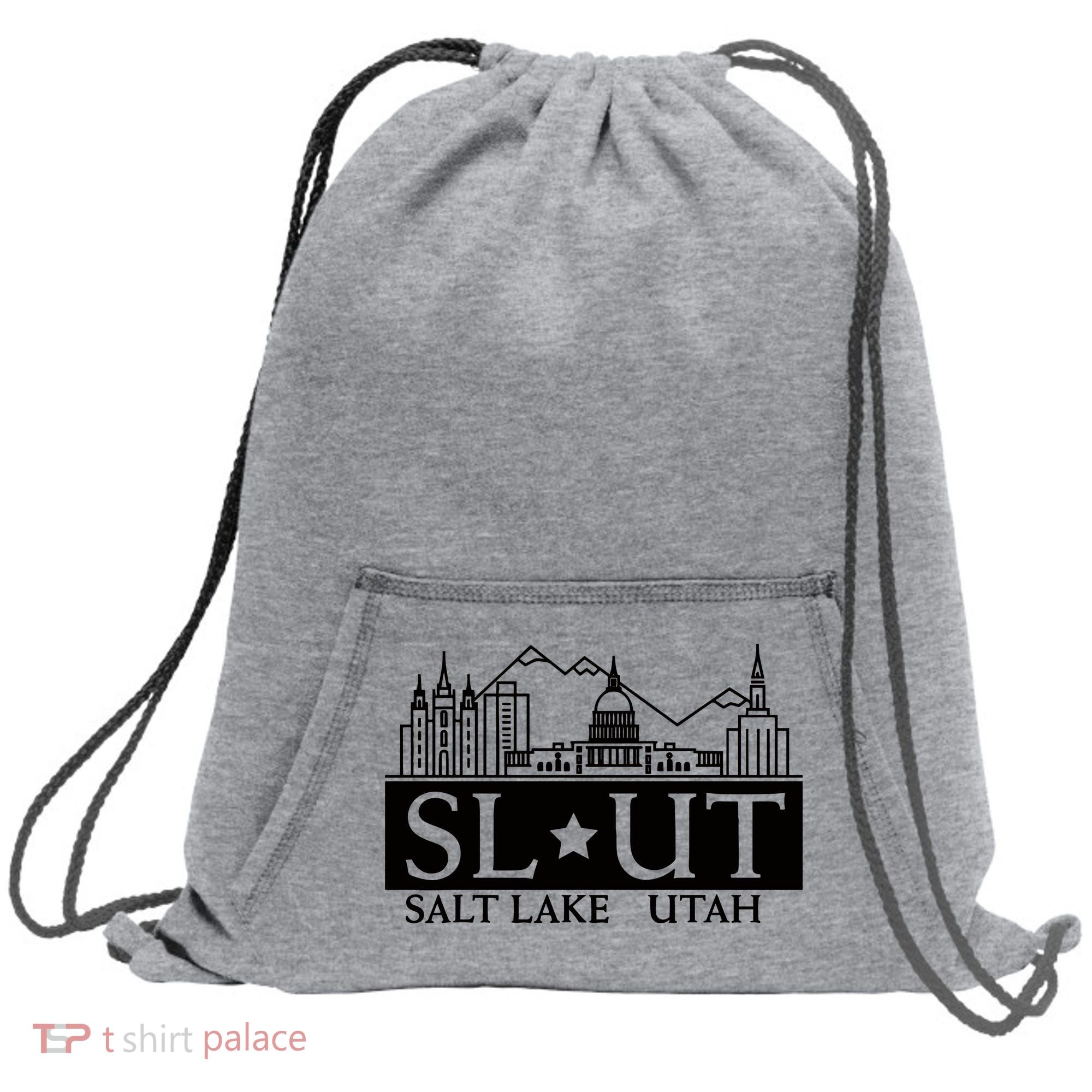 Salt Lake City Utah Ut Hometown Home State Pride Sweatshirt Cinch Pack Bag