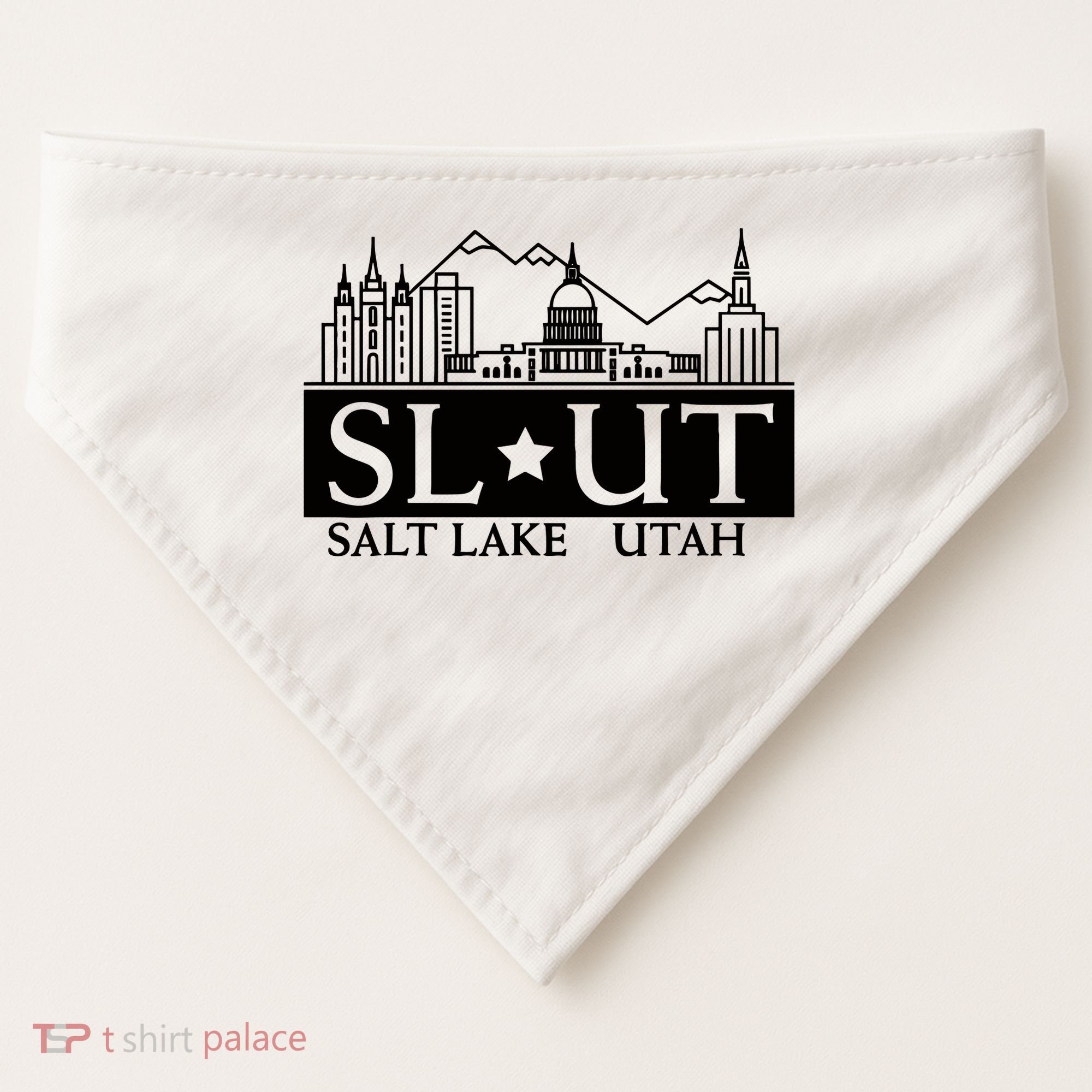 Salt Lake City Utah Ut Hometown Home State Pride USA-Made Doggie Bandana