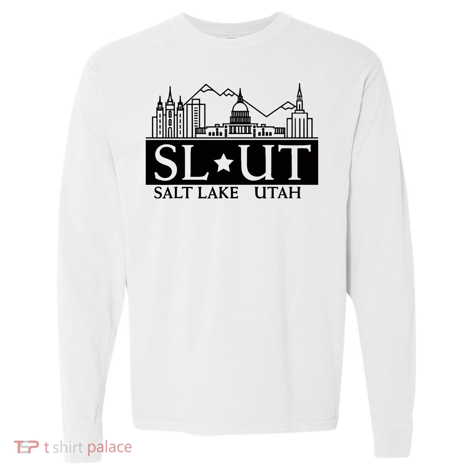 Salt Lake City Utah Ut Hometown Home State Pride Comfort Colors Heavyweight Long Sleeve T-Shirt