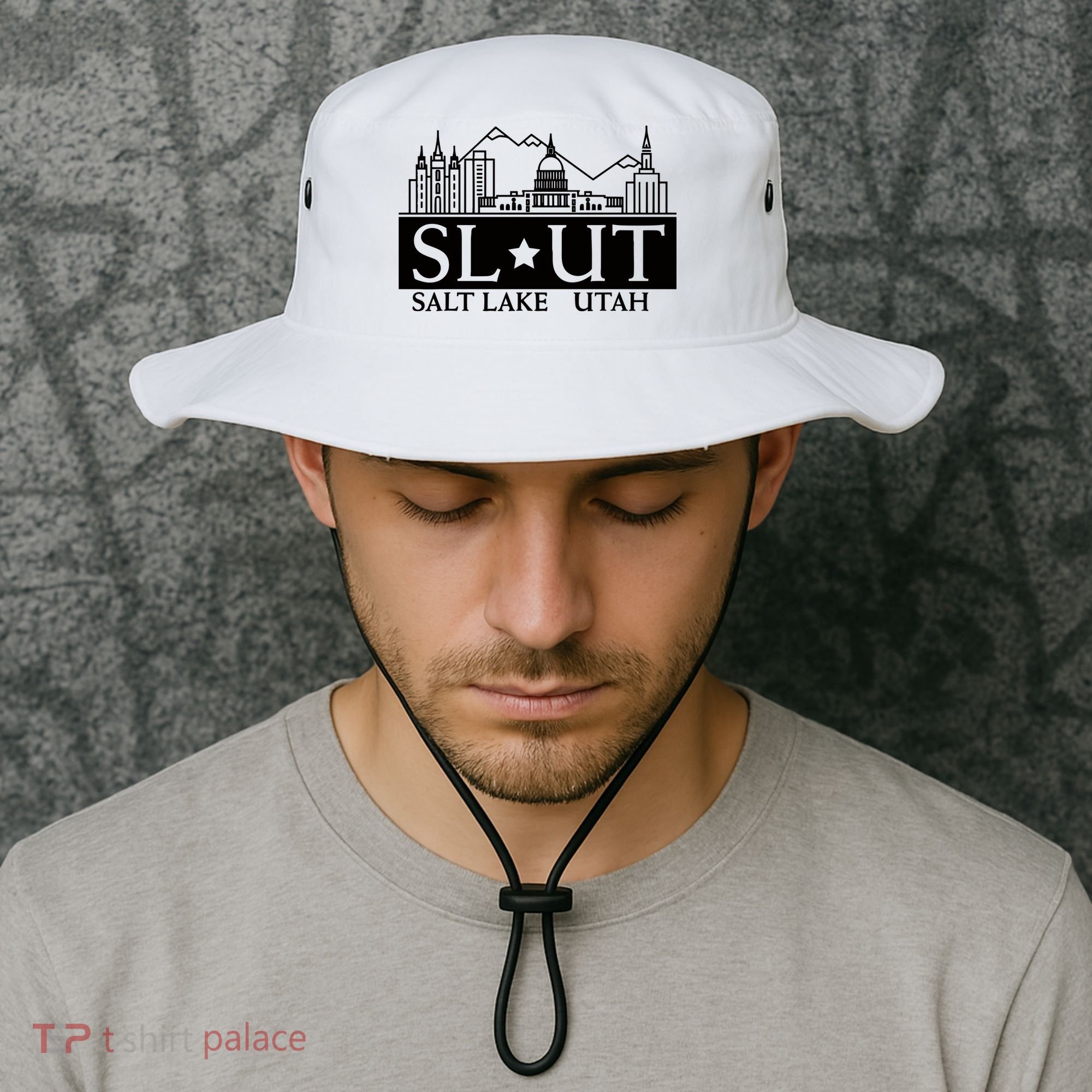Salt Lake City Utah Ut Hometown Home State Pride Bucket Hat