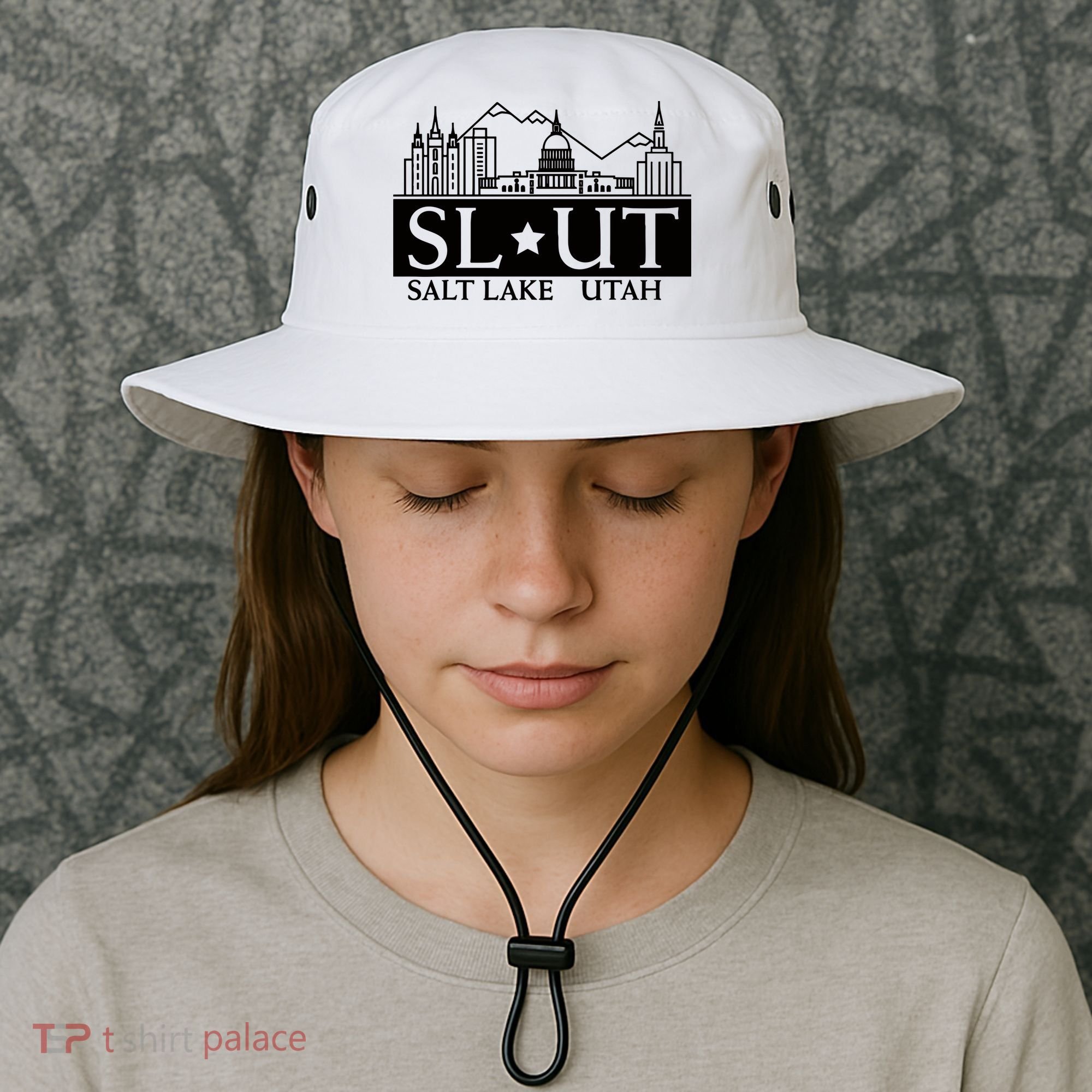 Salt Lake City Utah Ut Hometown Home State Pride Bucket Hat