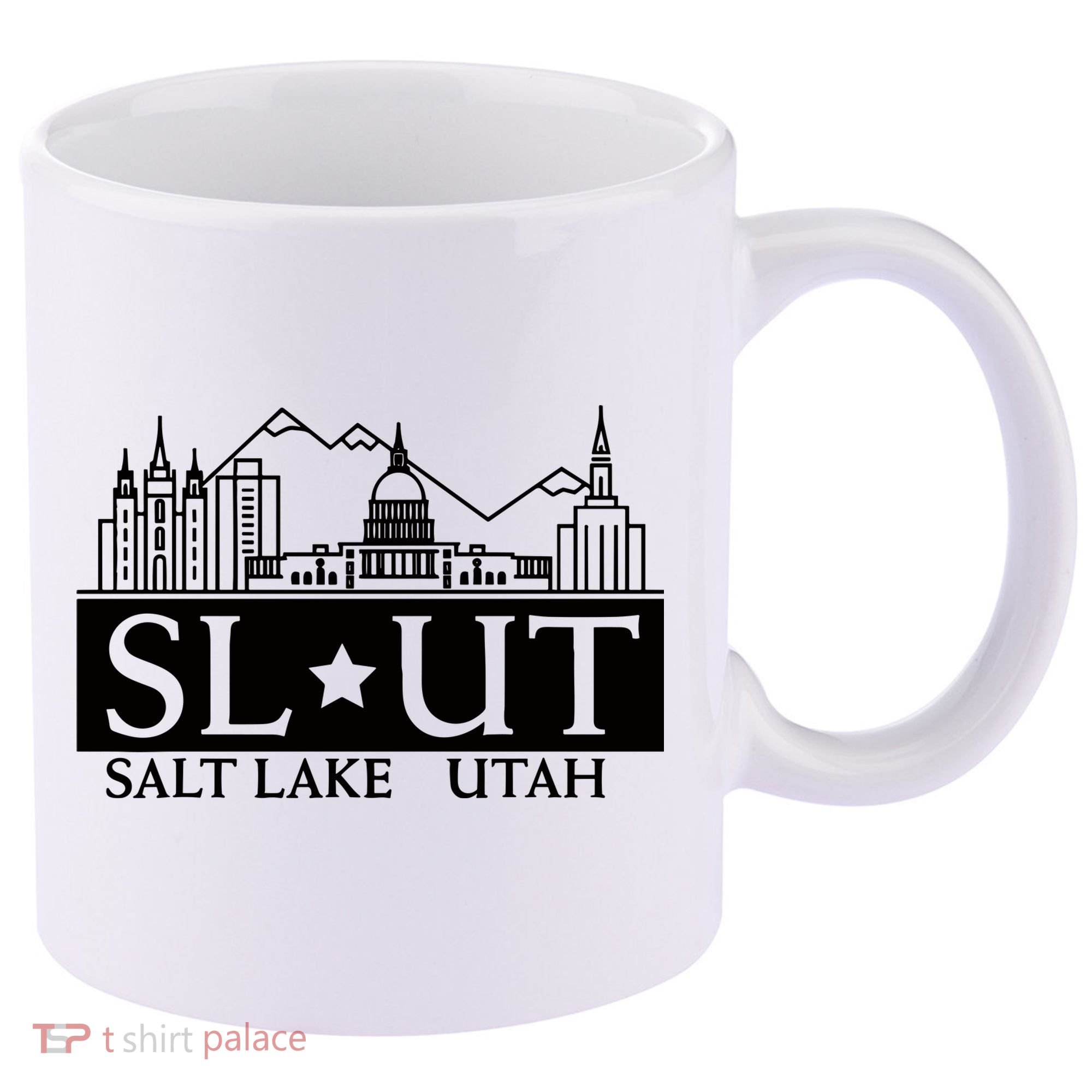 Salt Lake City Utah Ut Hometown Home State Pride 11oz C Handle Ceramic Mug