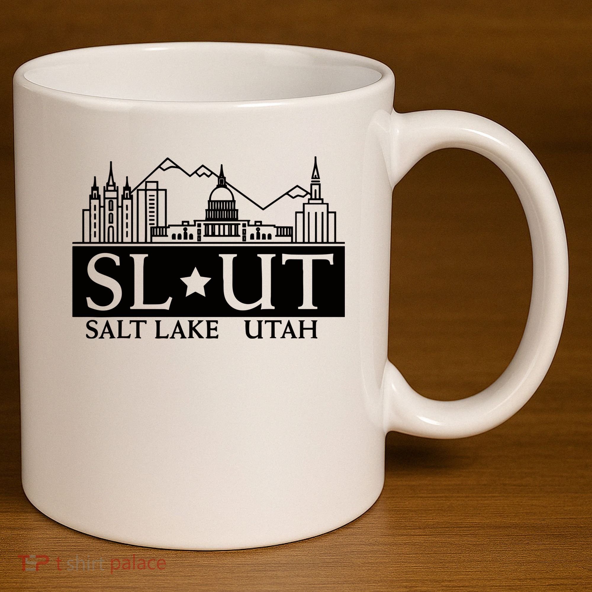 Salt Lake City Utah Ut Hometown Home State Pride 11oz C Handle Ceramic Mug