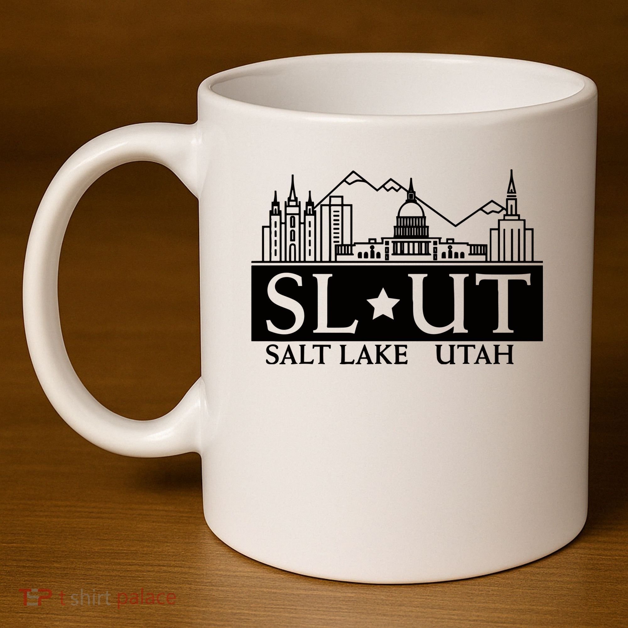 Salt Lake City Utah Ut Hometown Home State Pride 11oz C Handle Ceramic Mug