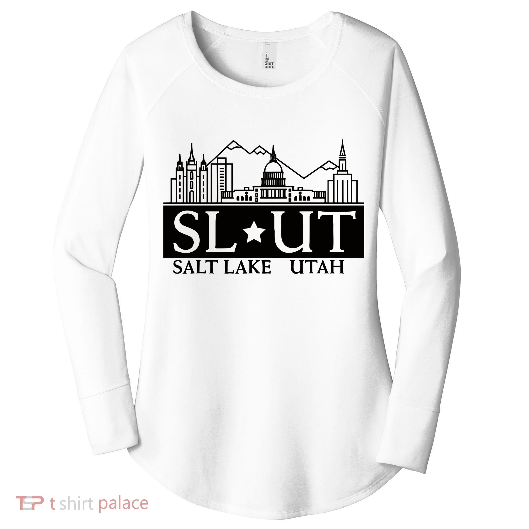 Salt Lake City Utah Ut Hometown Home State Pride Women's Perfect Tri Tunic Long Sleeve Shirt