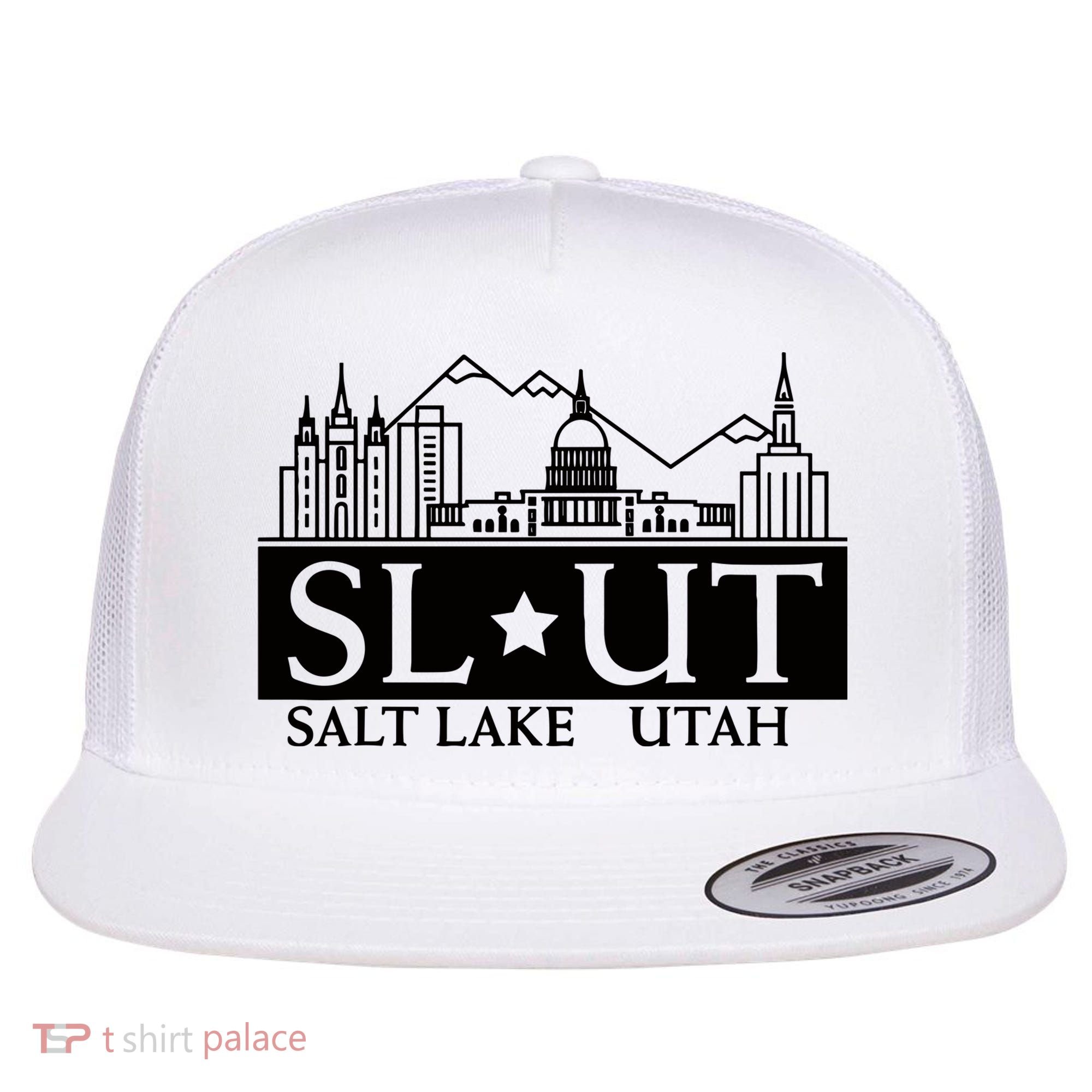 Salt Lake City Utah Ut Hometown Home State Pride Flat Bill Trucker Hat
