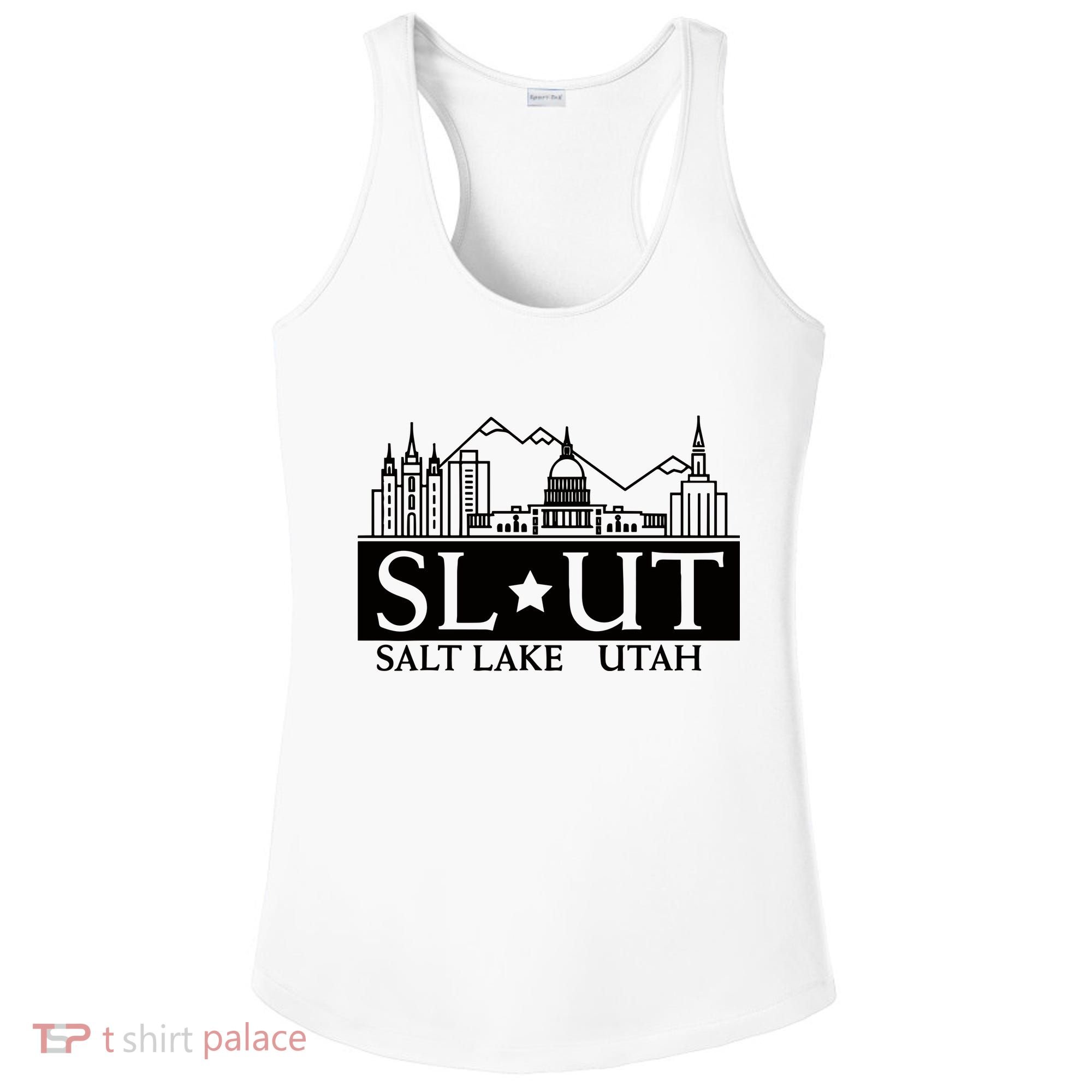 Salt Lake City Utah Ut Hometown Home State Pride Ladies PosiCharge Competitor Racerback Tank