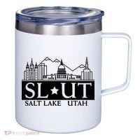 Salt Lake City Utah Ut Hometown Home State Pride 12oz Stainless Steel Coffee Mug thumb 0