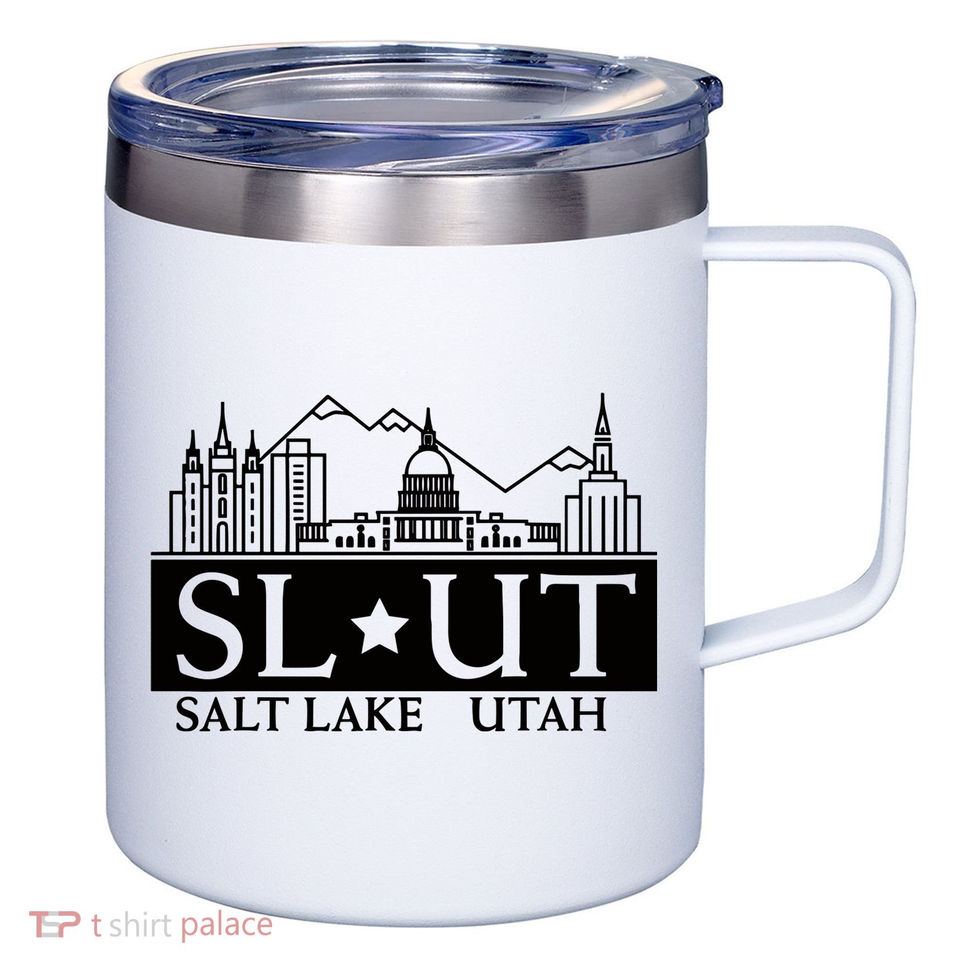 Salt Lake City Utah Ut Hometown Home State Pride 12oz Stainless Steel Coffee Mug