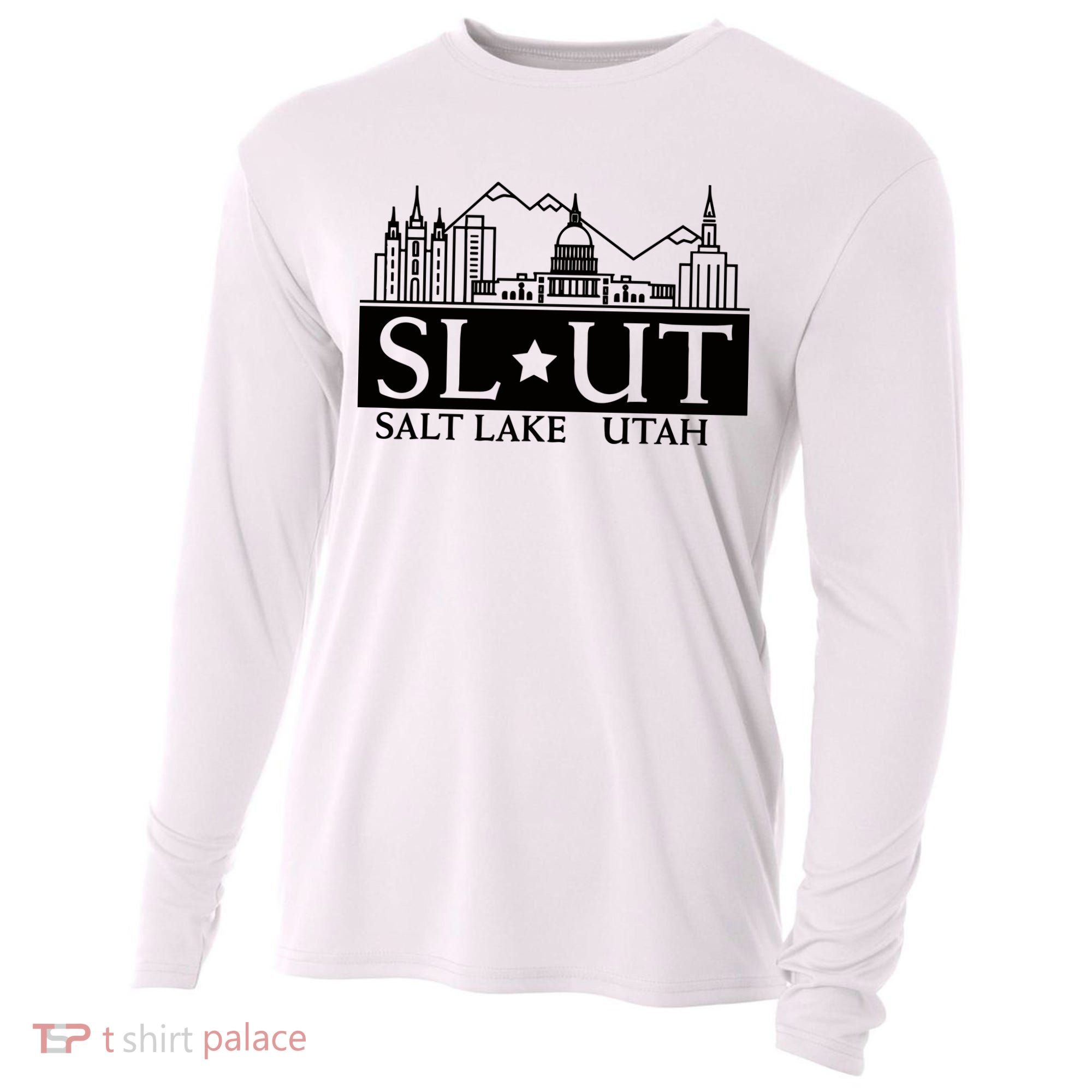 Salt Lake City Utah Ut Hometown Home State Pride Cooling Performance Long Sleeve Crew