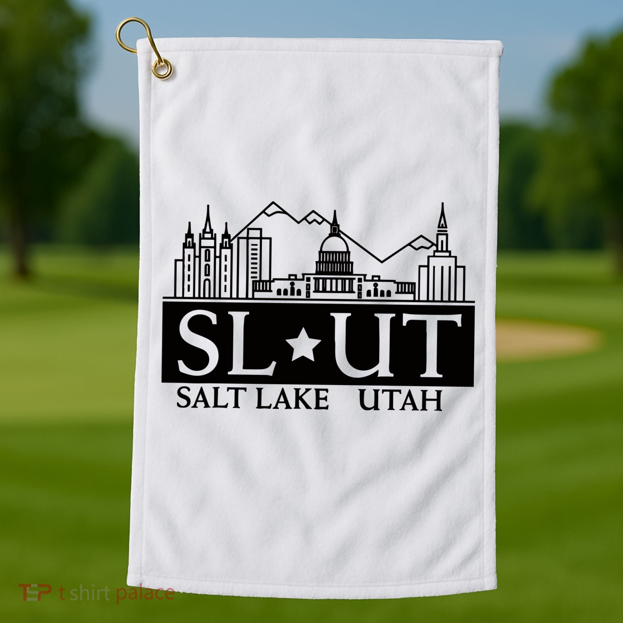 Salt Lake City Utah Ut Hometown Home State Pride Golf Towel