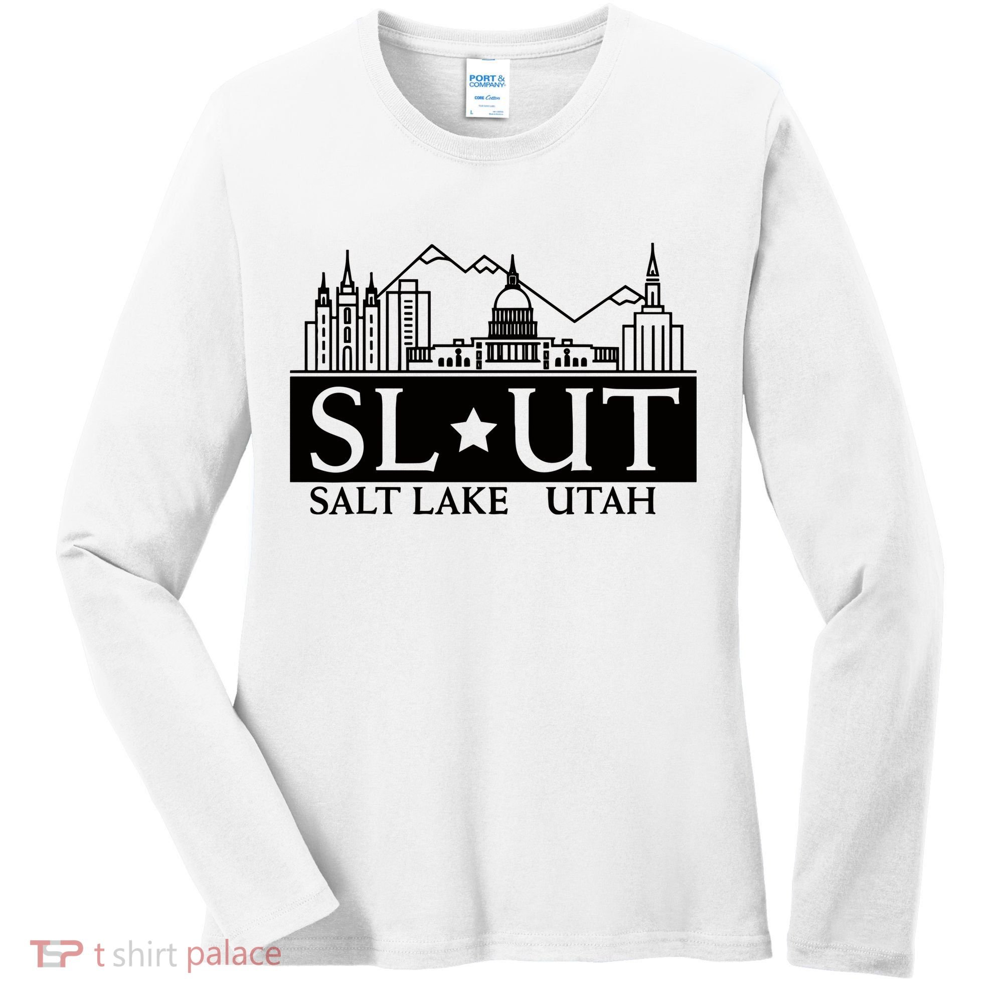 Salt Lake City Utah Ut Hometown Home State Pride Women's Long Sleeve Shirt