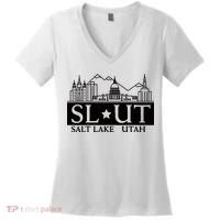 Salt Lake City Utah Ut Hometown Home State Pride Women's V-Neck T-Shirt thumb 0