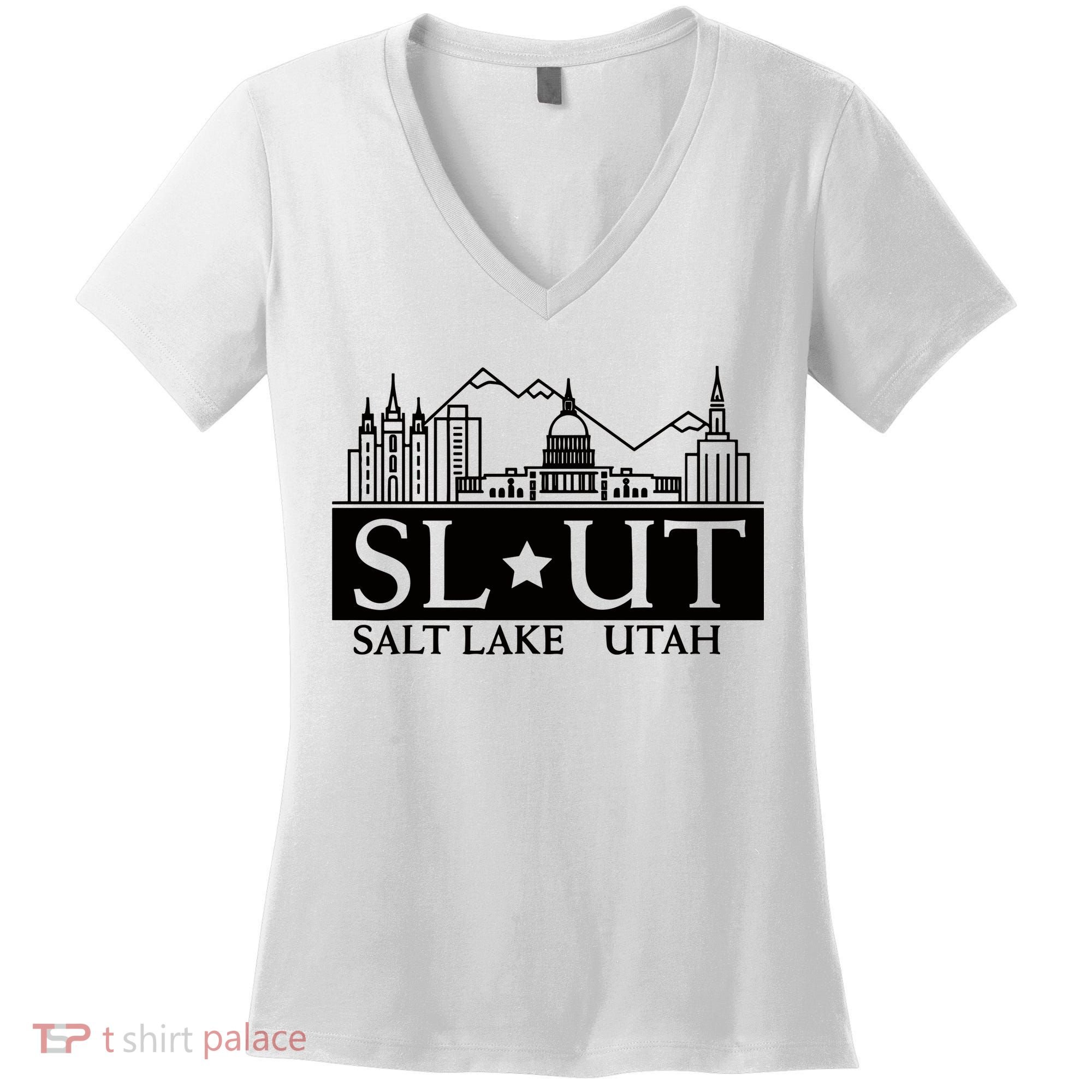 Salt Lake City Utah Ut Hometown Home State Pride Women's V-Neck T-Shirt