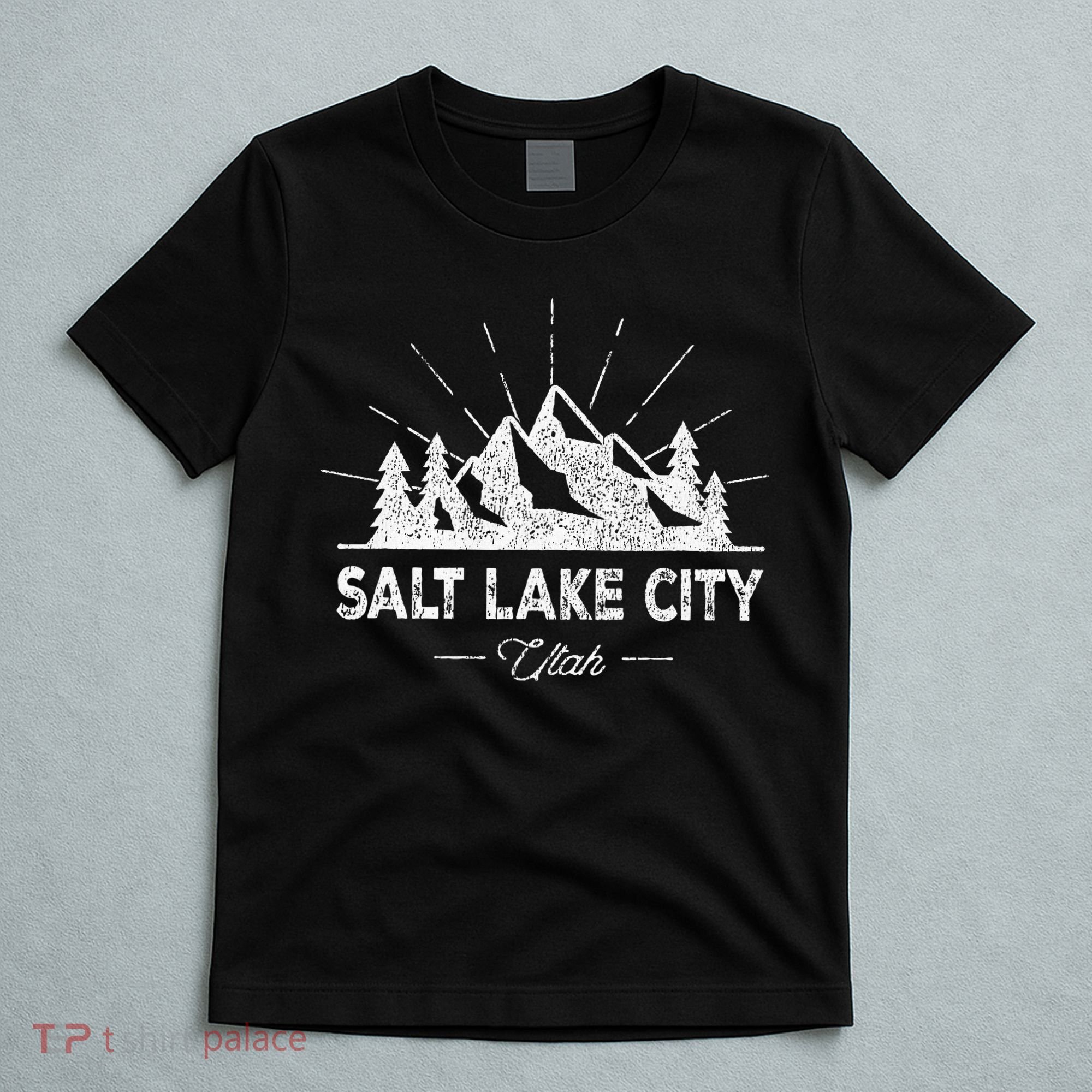Salt Lake City Utah Vintage Slc Ut Hiking T-Shirt