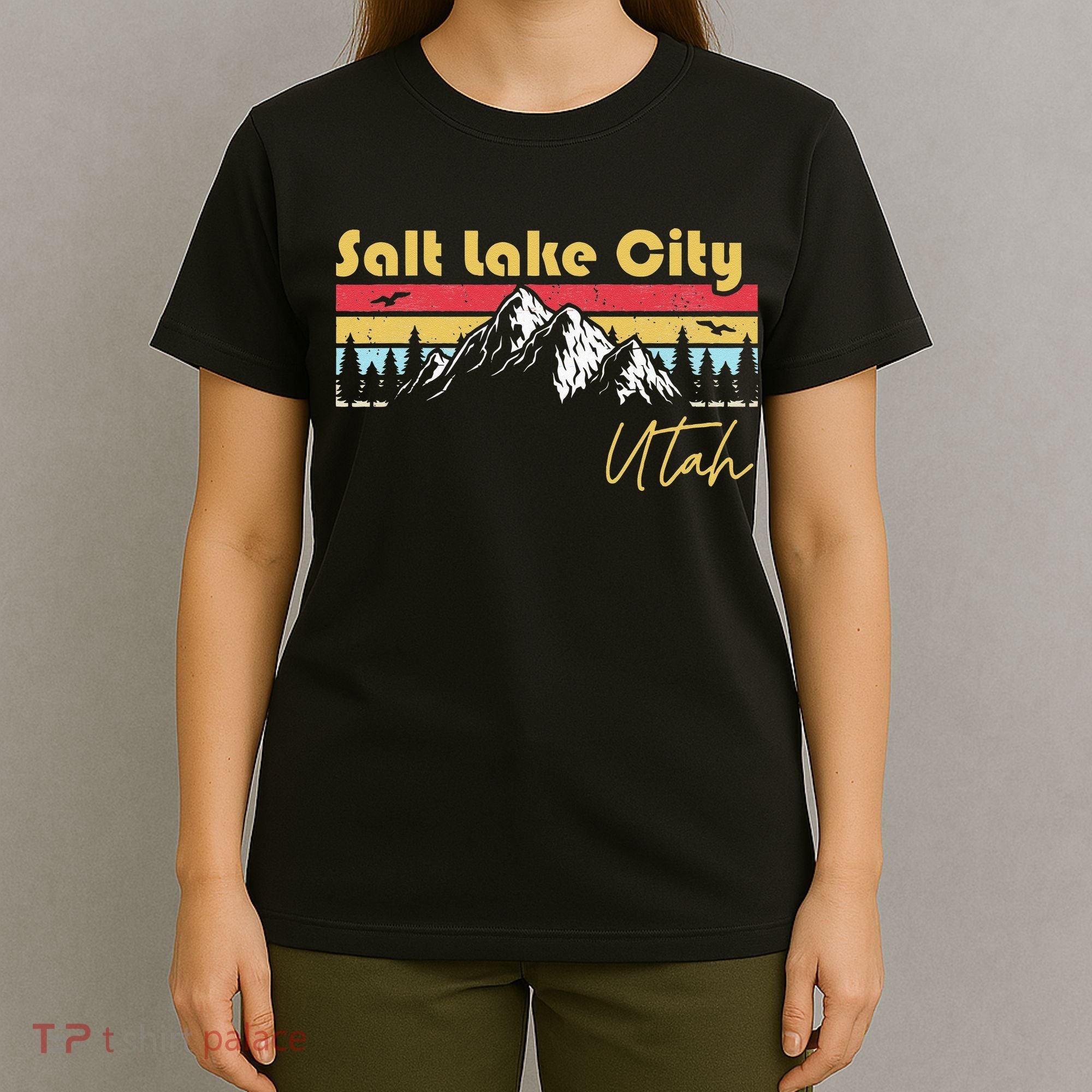 Salt Lake City Utah Roots Hometown Vintage Home State Pride T-Shirt