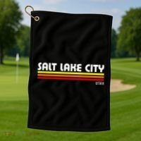 Salt Lake City Utah Golf Towel thumb 1
