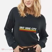 Salt Lake City Utah Cropped Pullover Crew thumb 2