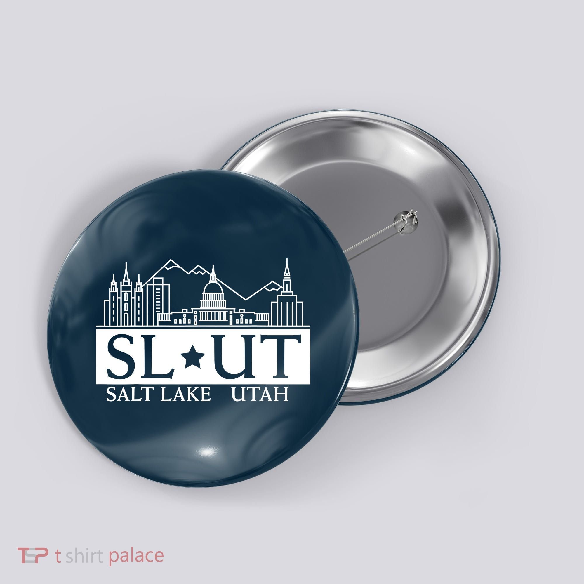 Salt Lake City Utah UT Hometown Home State Pride Button