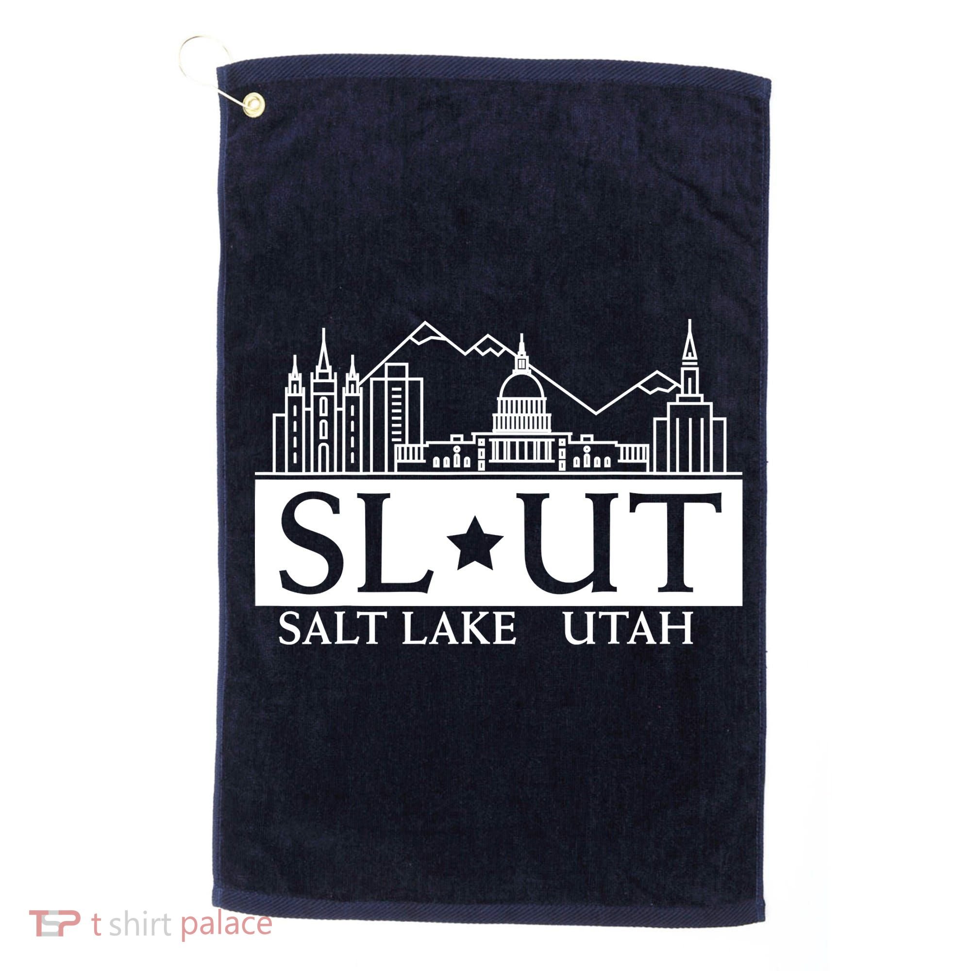 Salt Lake City Utah UT Hometown Home State Pride Golf Towel