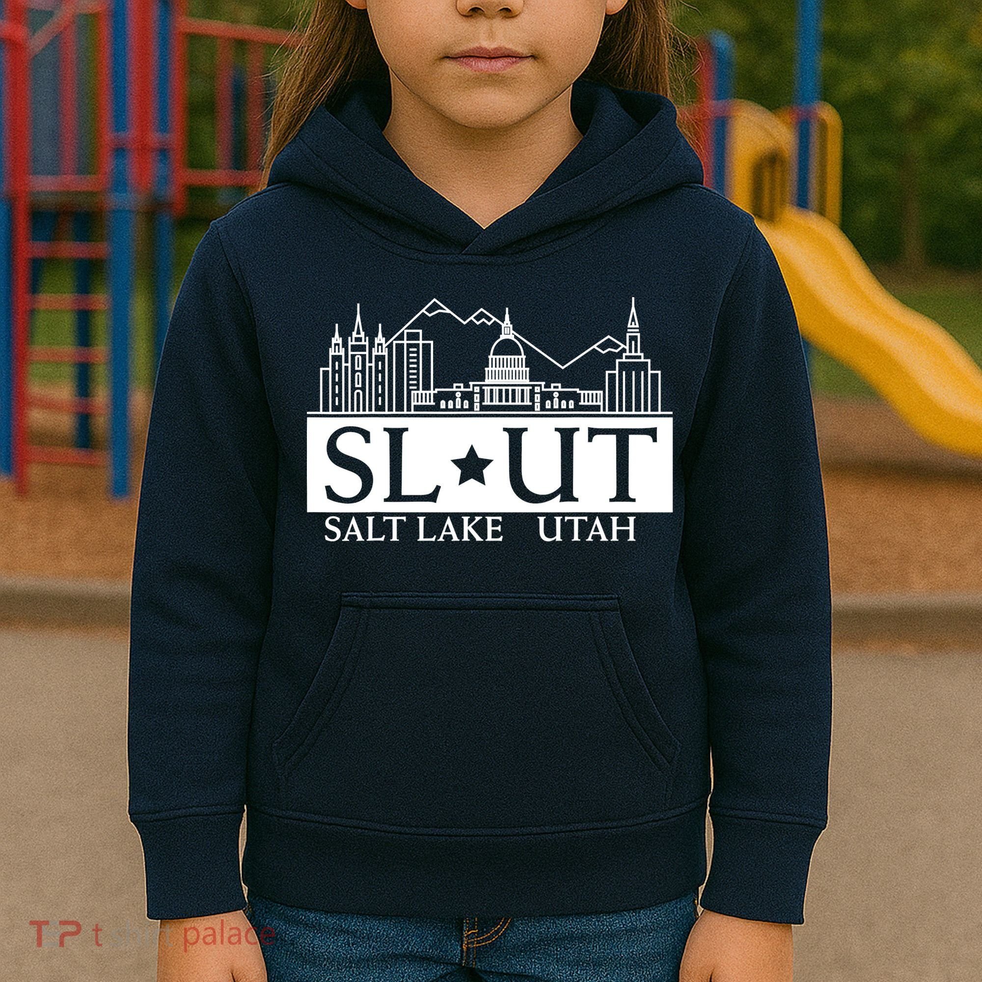 Salt Lake City Utah UT Hometown Home State Pride Kids Hoodie