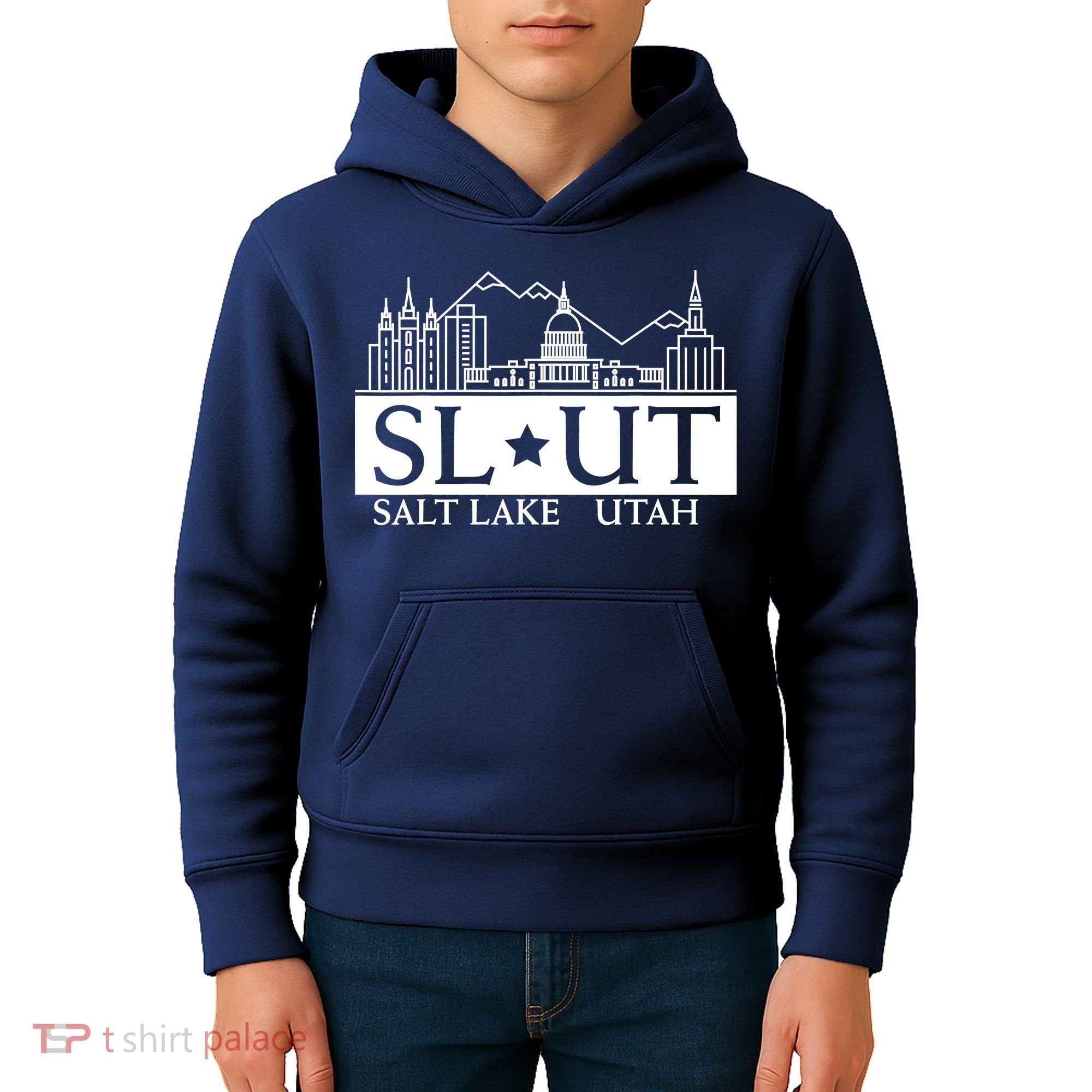 Salt Lake City Utah UT Hometown Home State Pride Kids Hoodie
