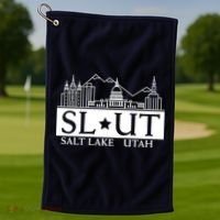 Salt Lake City Utah UT Hometown Home State Pride Golf Towel thumb 1