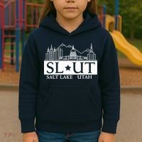 Salt Lake City Utah UT Hometown Home State Pride Kids Hoodie thumb 3