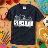 Salt Lake City Utah UT Hometown Home State Pride Kids T-Shirt thumb 3