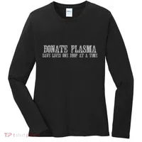 Save Lives Donate Plasma Women's Long Sleeve Shirt thumb 0