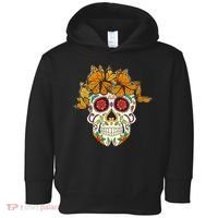 Skull Lover Dia De Los Muertos Monarch Butterfly Sugar Toddler Hoodie thumb 0