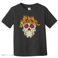 Skull Lover Dia De Los Muertos Monarch Butterfly Sugar Toddler T-Shirt thumb 0