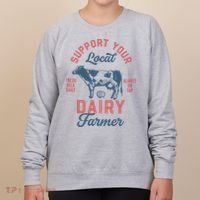 Support Local Dairy Farmer Women's Sweatshirt thumb 0