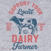 Support Local Dairy Farmer Women's Sweatshirt thumb 2