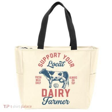 Support Local Dairy Farmer Tote Bag