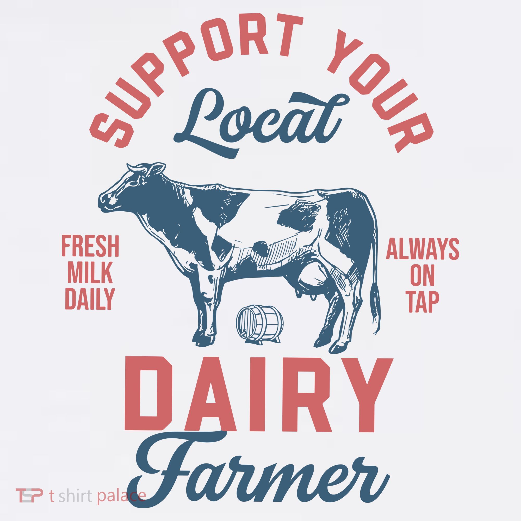 Support Local Dairy Farmer Hoodie