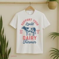 Support Local Dairy Farmer T-Shirt thumb 2
