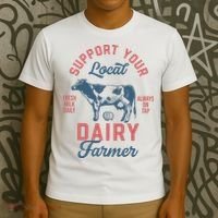 Support Local Dairy Farmer T-Shirt thumb 3
