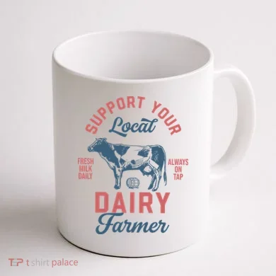 Support Local Dairy Farmer Coffee Mug back