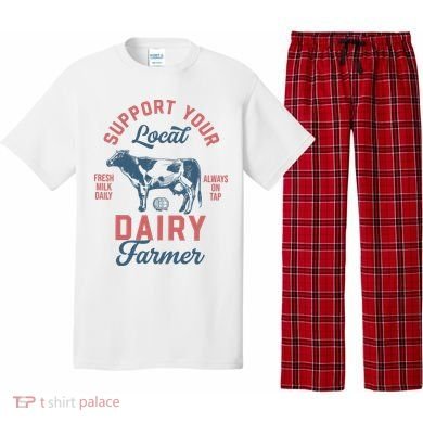 Support Local Dairy Farmer Pajama Set