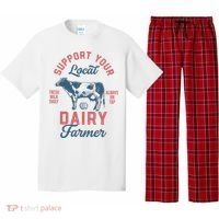 Support Local Dairy Farmer Pajama Set thumb 0